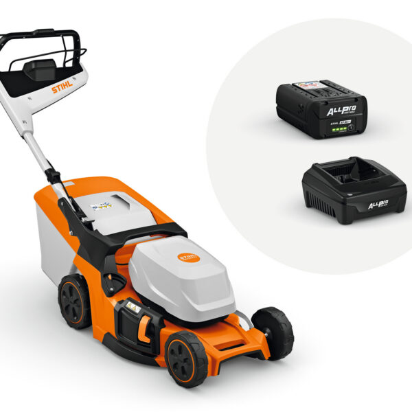 STIHL RMA 448 PV mit Akku AP 30.1 und Ladegerät AL 301.1