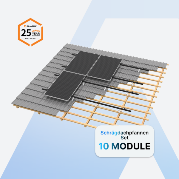 Clenergy SolarRoof Pro 2.0 Unterkonstruktion Schwarz – 10 PV Module