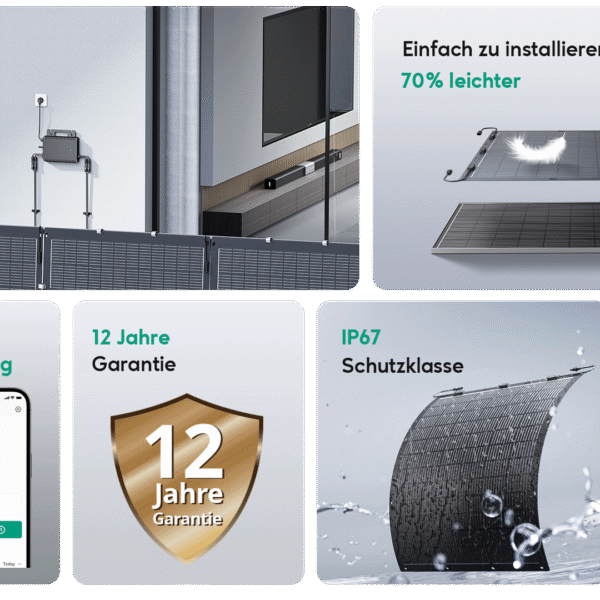 Zendure Balkonkraftwerk 800W Flex - APsystems EZ1-M (Europa) / 210W *4