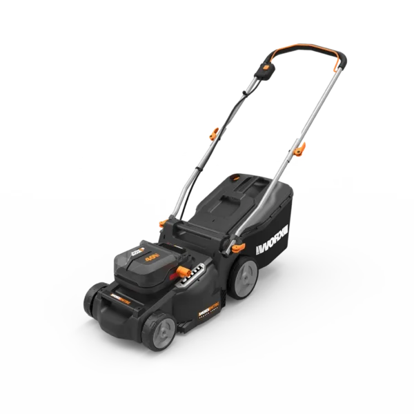 Worx 40V 37 cm Rasenmäher, mäht bis zu 700 m², bürstenloser Motor, 2× 5,0 Ah Akkus enthalten, PowerShare