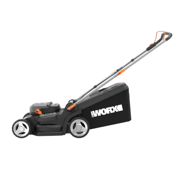 Worx 40 V PowerShare 41 cm bürstenloser Schieberasenmäher