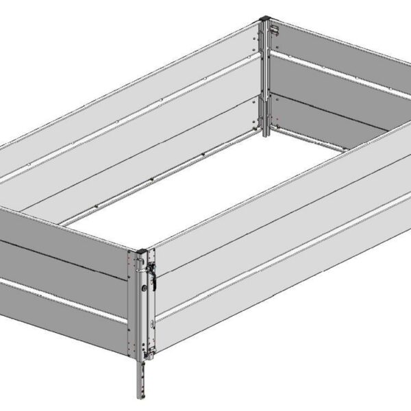 STEMA Bordwandaufsatz / Gitteraufsatz geschlossen 66 cm für Rückwärtskipper Rocko Smart (RKE..-23-15..B) mit Pendelrückwand