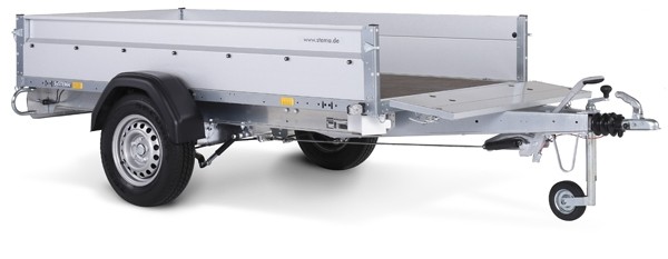 STEMA Vorderwand klappbar aus ALU für Kasteninnenbreite bis 128 cm