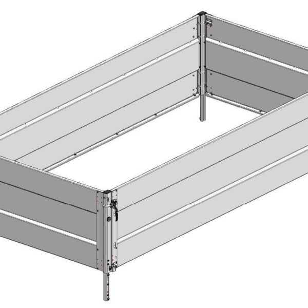 STEMA Bordwandaufsatz / Gitteraufsatz geschlosssen 66 cm für Rückwärtskipper Rocko Smart (RKE..-27-15..B)
