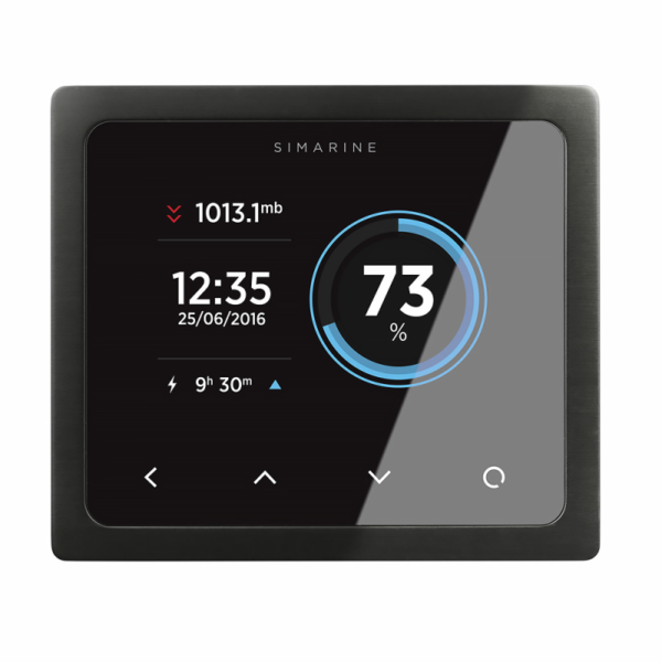 Simarine PICO Batteriemonitor - ohne Rahmen silber - mit Rahmen silber
