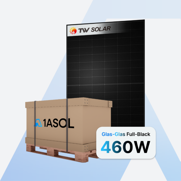 TONGWEI TWMNH-48HE Solarmodul 460 W Glas-Glas Full Black – Palette (36 Stück)
