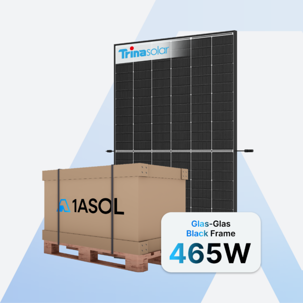 Trina Vertex S+ TSM-465NEG9R.28 Solarmodul 465 W Glas-Glas Black Frame – Palette (36 Stück)
