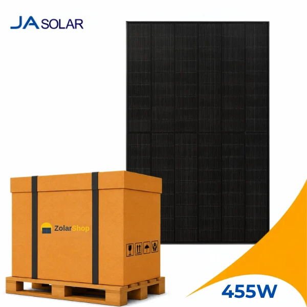 JA Solar JAM54D41-455/LB Solarmodul 455 Wp bifazial Full-Black (36 Stk.)